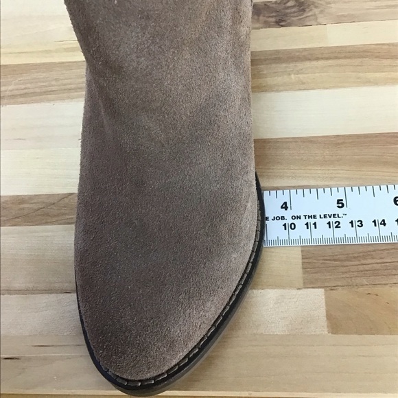 NINE West Siennago ankle beige boots chunky heels southwestern Western Country 6 - Picture 10 of 16
